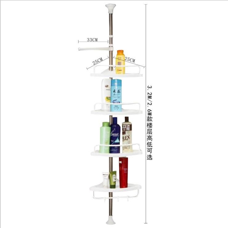 Overhead bathroom shelf