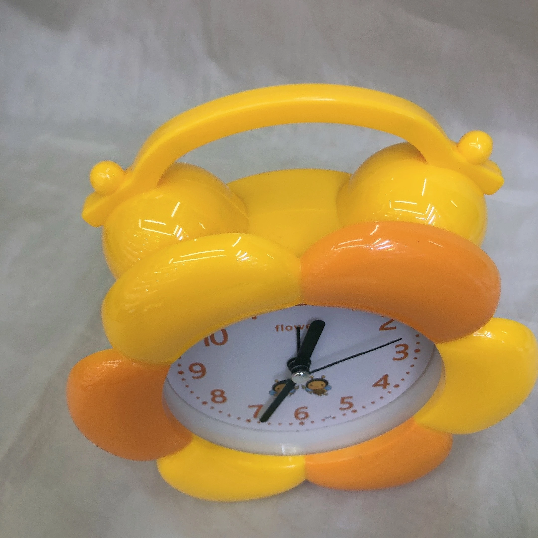 Girasol moda creativa pequeña despertador cabecera despertador estudiante regalo reloj flor forma mesa detail image 3