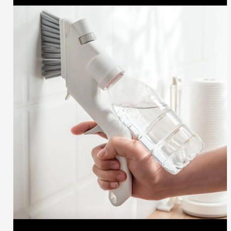 Household multifunctional kitchen, bedroom, detachable bathroom gap brush cleaning kit with water spray brush thumbnail