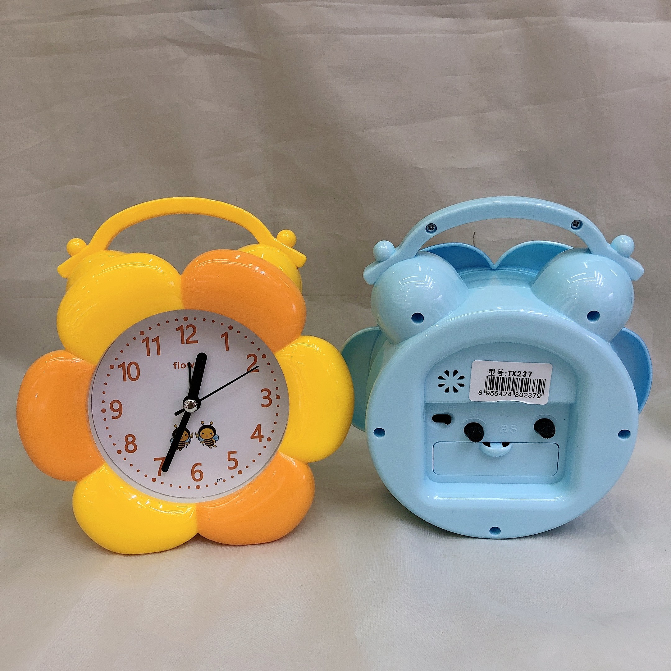 Girasol moda creativa pequeña despertador cabecera despertador estudiante regalo reloj flor forma mesa detail image 6