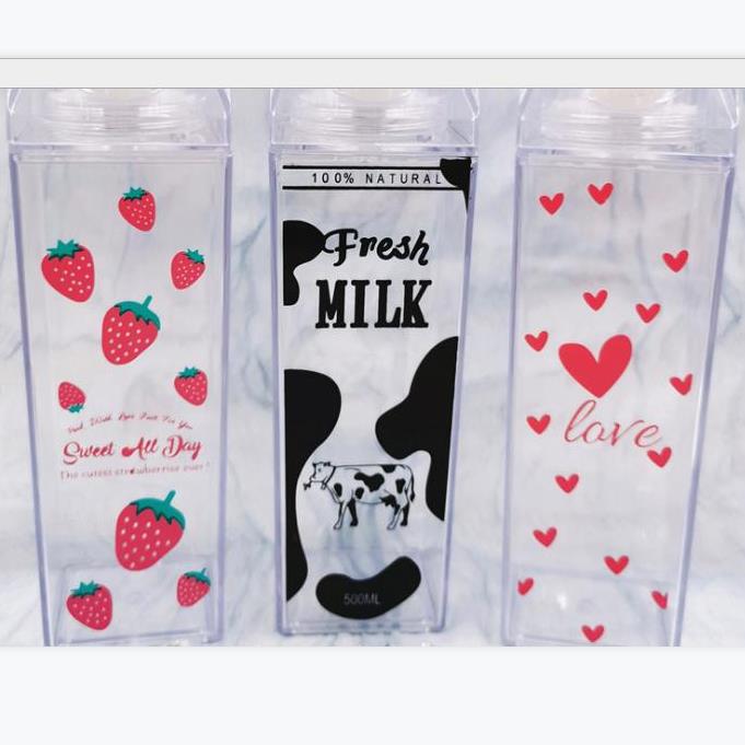 Square cup Milk cup Square water cup Plastic cup