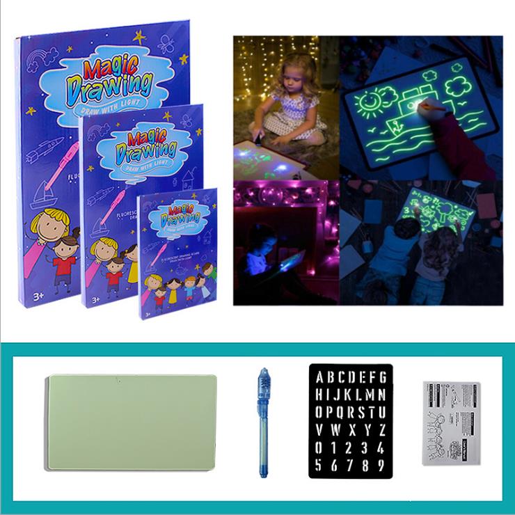 Drawing Tablet Night Light Tablet Children's luminous 3D drawing tablet
