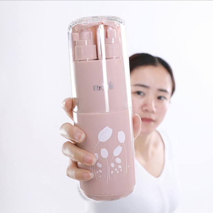 Portable travel toiletry cup and business trip toiletry bag