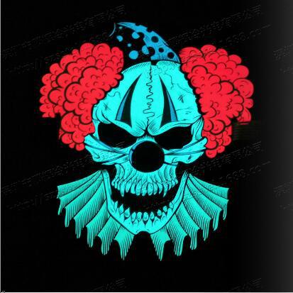 发光面具、发光面罩，抖音同款声控发光面具，LED音乐声控面罩细节图