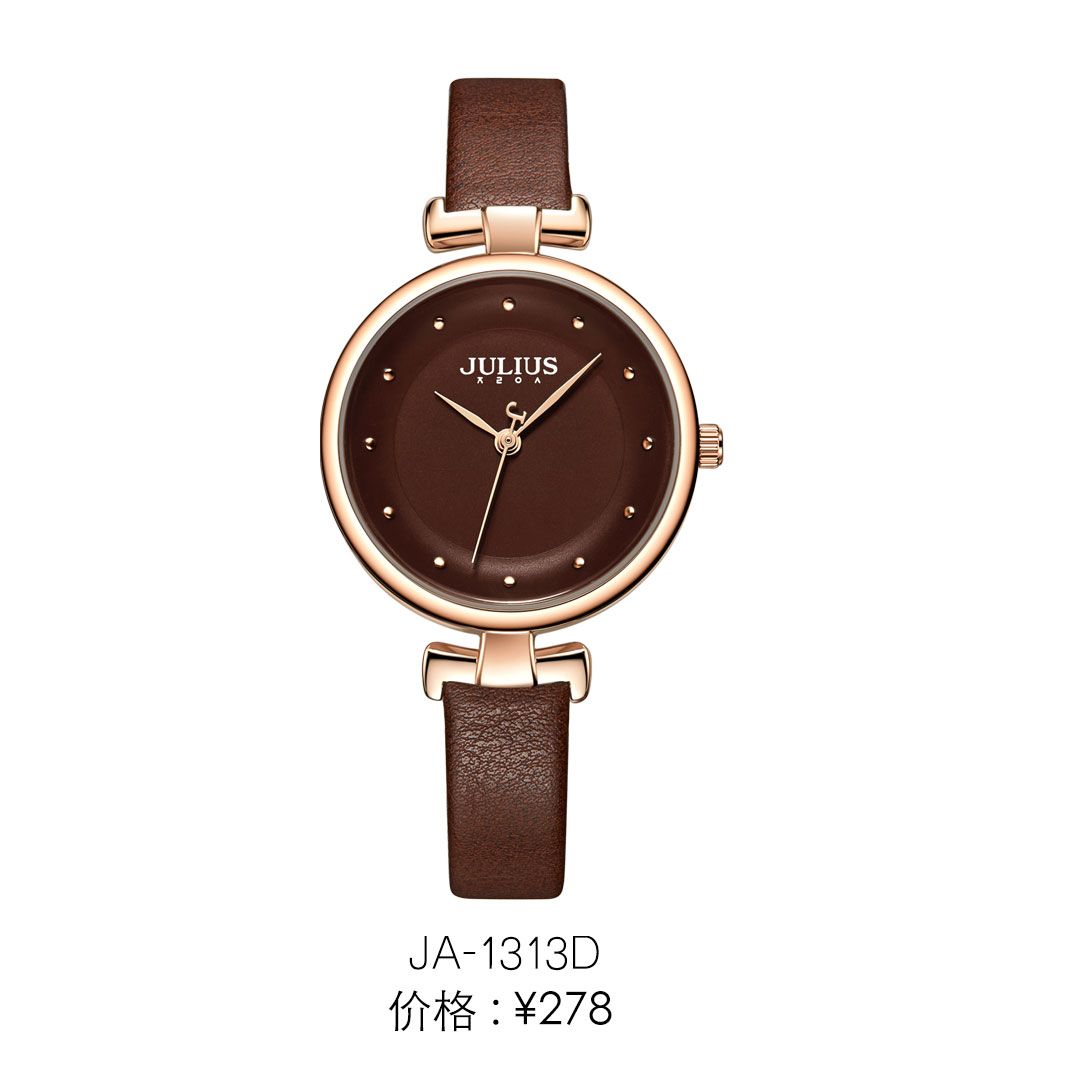 Yiwu Quality Korean version female leather strap waterproof fashionable white-collar quartz Watch JA-1313 Application Scenario