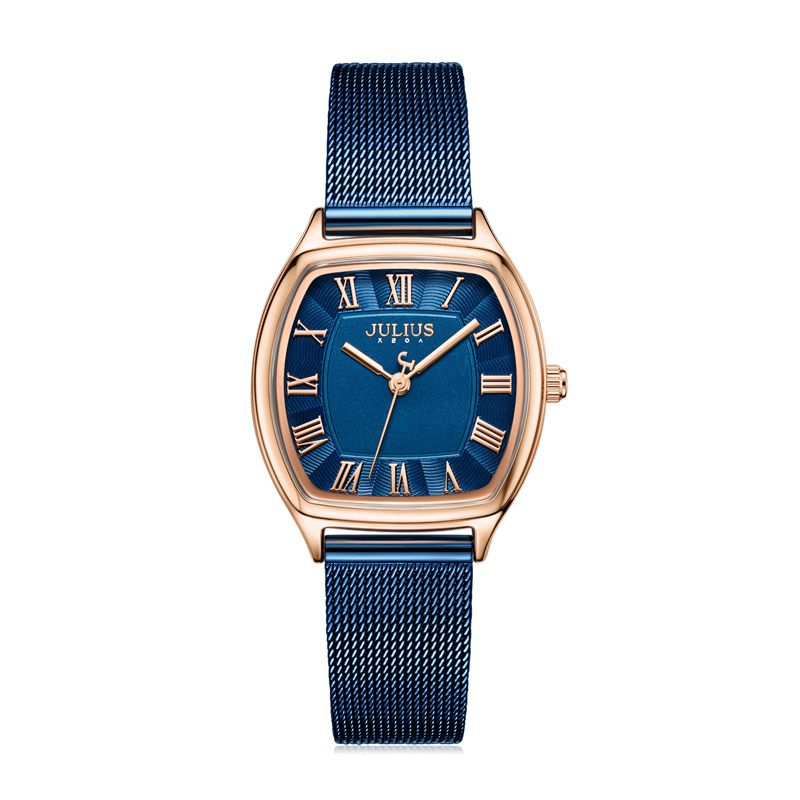 Yiwu Quality Korean Version Girls' Network Ribbon Waterproof Fashionable White-collar Quartz Watch JA-1242 Specification image