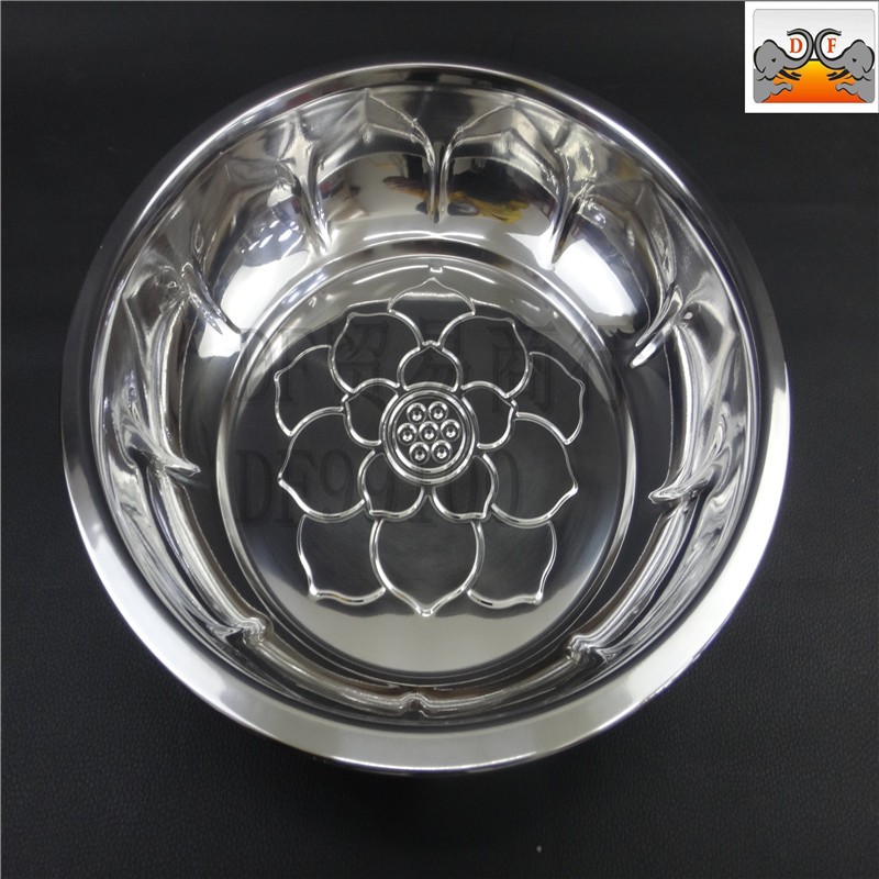 DF99100 莲花浅盆  不锈钢盆  工厂直销 厨房酒店用品 DF Trading House详情3