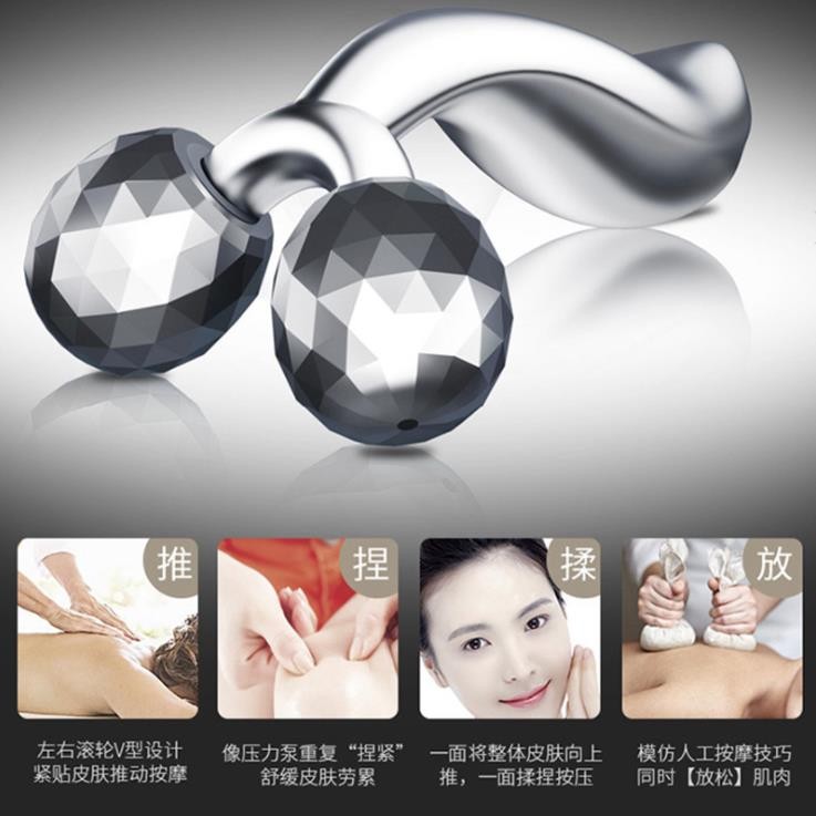 Silver 3D roller massager detail image 3