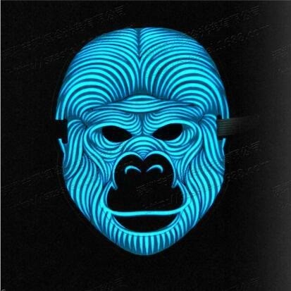 LED发光面具 面罩，LED Mask声控发光面具，抖音同款音乐发光面具详情图2