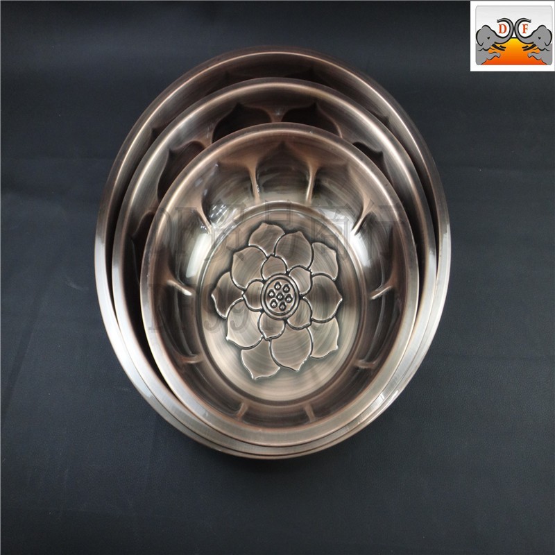 DF99100 莲花浅盆  不锈钢盆  工厂直销 厨房酒店用品 DF Trading House详情8