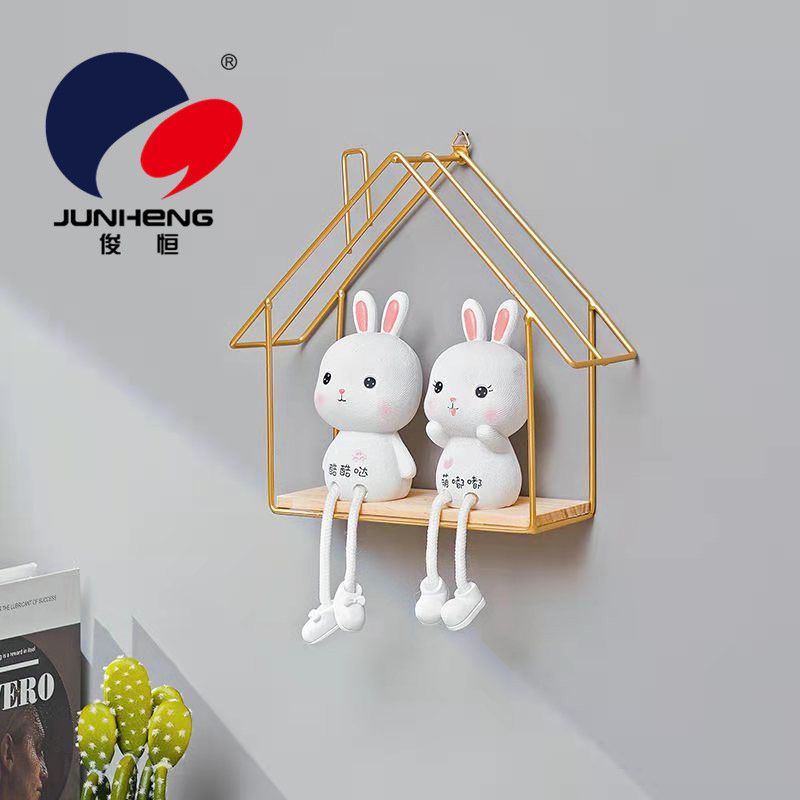 Room wall storage rack Perforation-free background decoration wall storage rack Bedroom headboard wall hanging rack