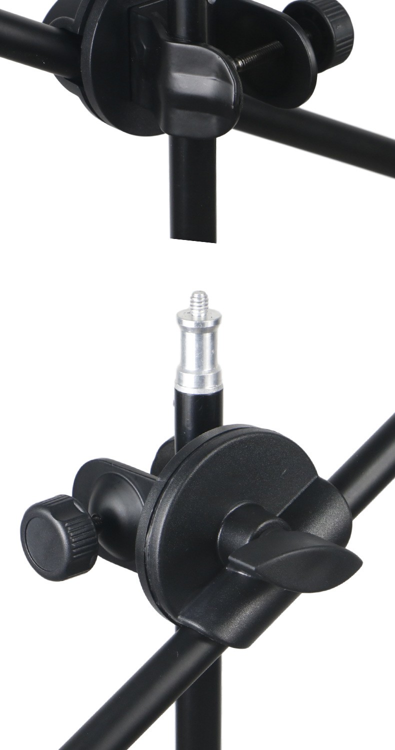 专用话筒夹K歌麦克风支架横杆主播手机直播照摄影三脚架落地详情图8