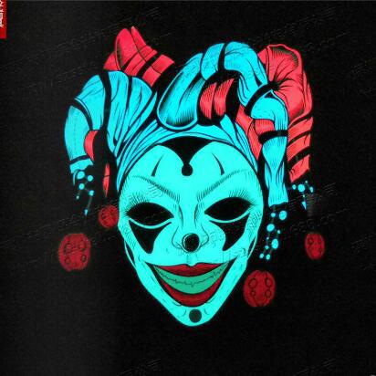 发光面具、发光面罩，抖音同款声控发光面具，LED音乐声控面罩产品图