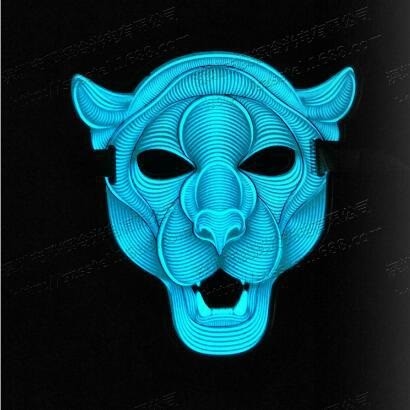 LED发光面具 面罩，LED Mask声控发光面具，抖音同款音乐发光面具详情图4