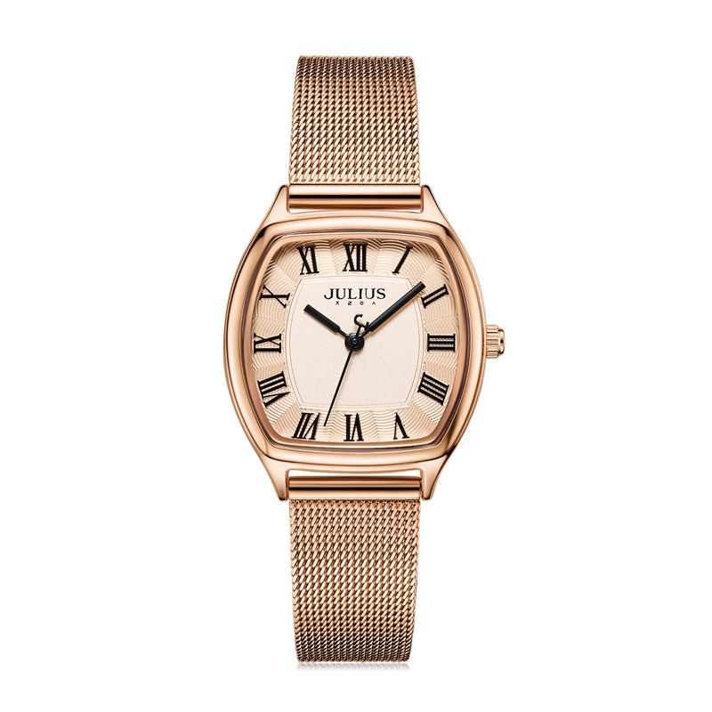 Yiwu Quality Korean Version Girls' Network Ribbon Waterproof Fashionable White-collar Quartz Watch JA-1242 details Picture