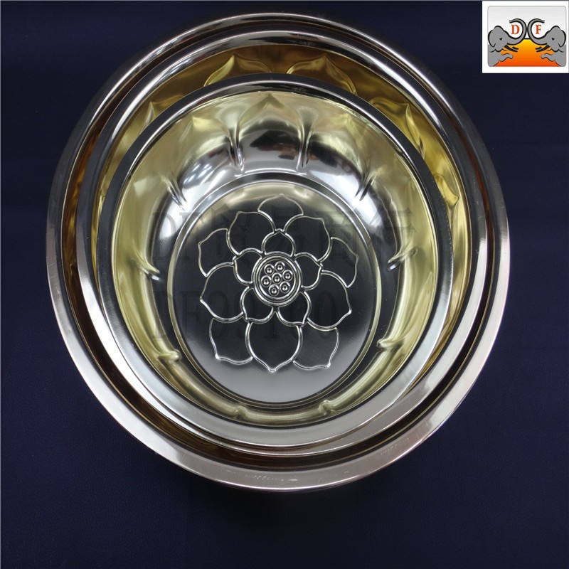 DF99100 莲花浅盆  不锈钢盆  工厂直销 厨房酒店用品 DF Trading House详情10