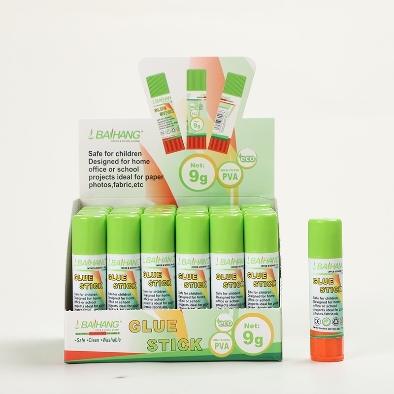 Baihang Stationery solid glue is environmentally friendly, non-toxic, highly adhesive, green and classic detail image 10