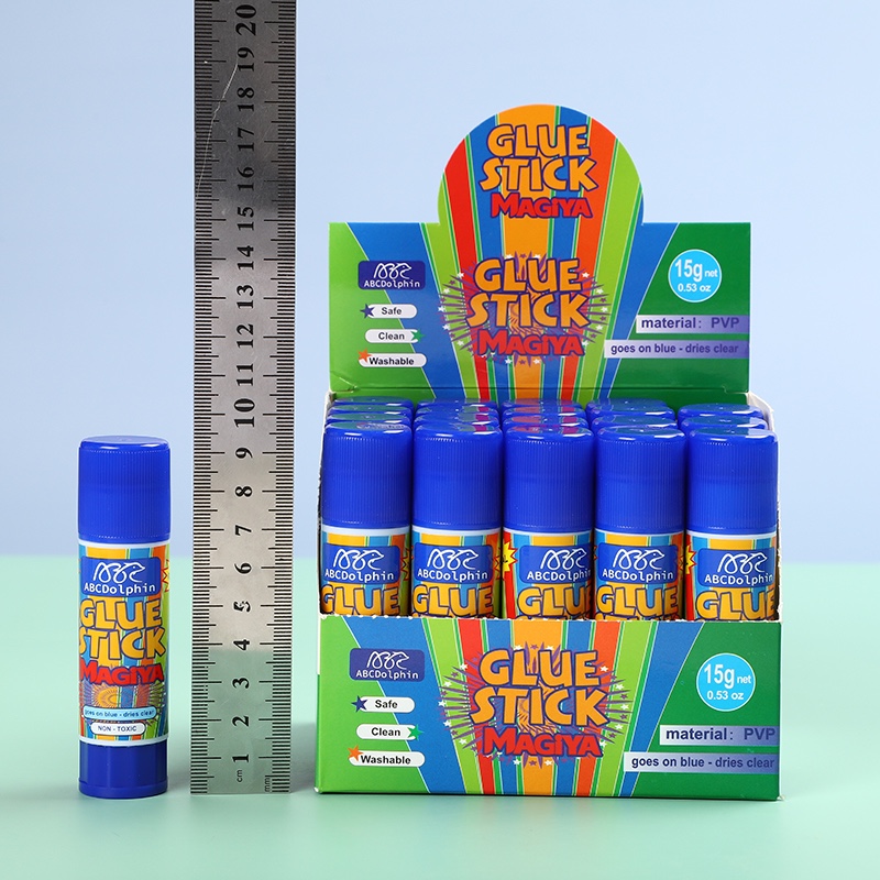 Baihang Stationery's purple solid glue is environmentally friendly, non-toxic, has strong adhesion and is a classic green color detail image 13