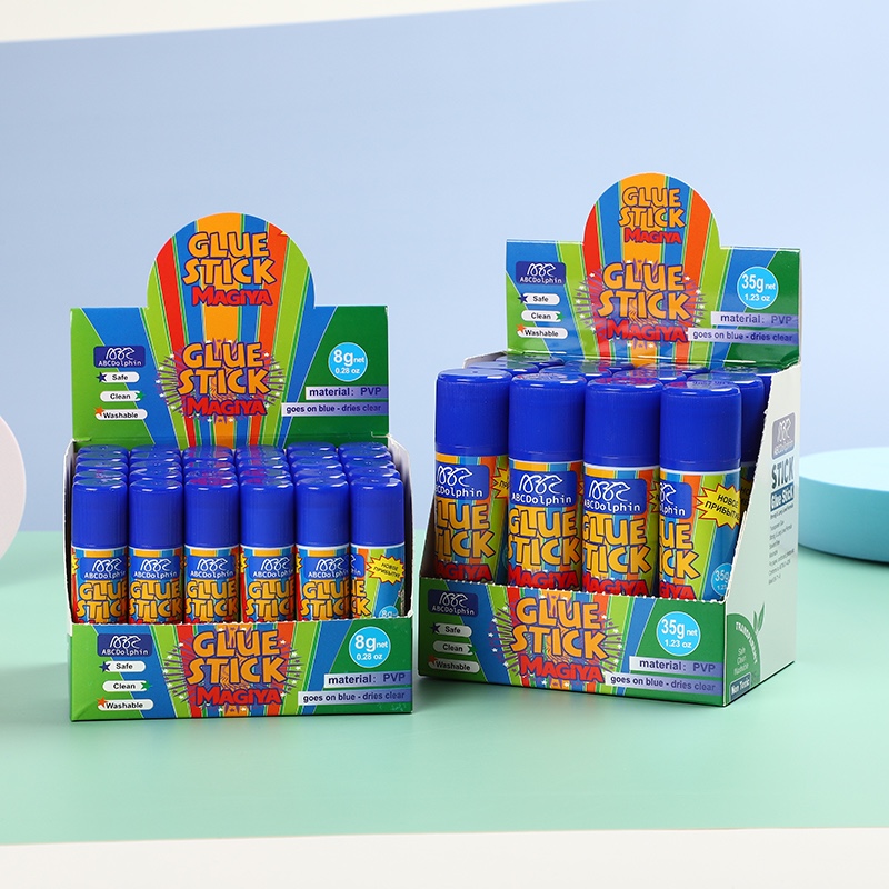 Baihang Stationery's purple solid glue is environmentally friendly, non-toxic, has strong adhesion and is a classic green color detail image 9