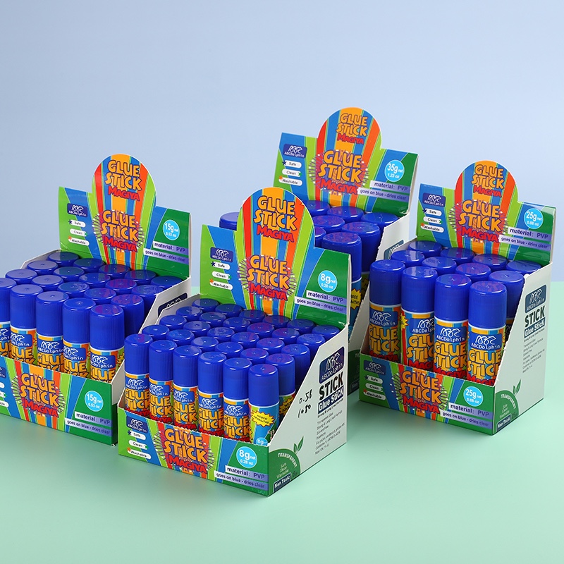 Baihang Stationery's purple solid glue is environmentally friendly, non-toxic, has strong adhesion and is a classic green color detail image 7