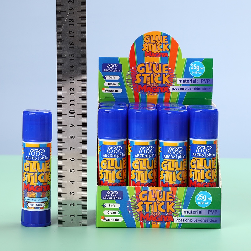 Baihang Stationery's purple solid glue is environmentally friendly, non-toxic, has strong adhesion and is a classic green color detail image 12