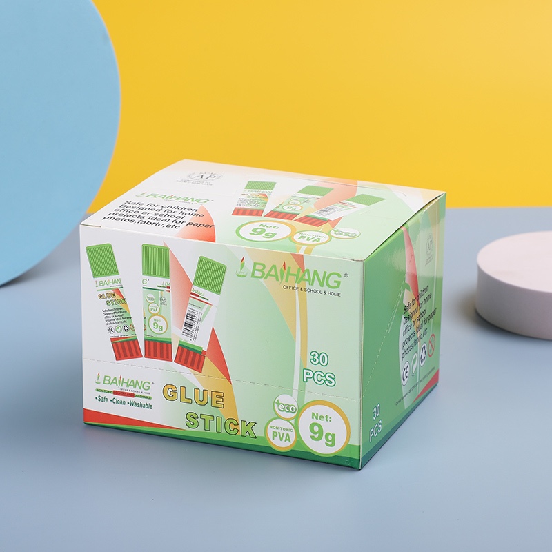 Baihang Stationery solid glue is environmentally friendly, non-toxic, highly adhesive, green and classic detail image 15