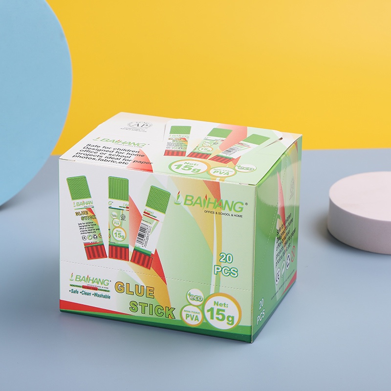 Baihang Stationery solid glue is environmentally friendly, non-toxic, highly adhesive, green and classic detail image 17