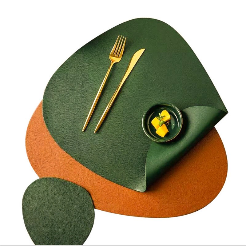 New PU leather placemats and coasters detail image 7
