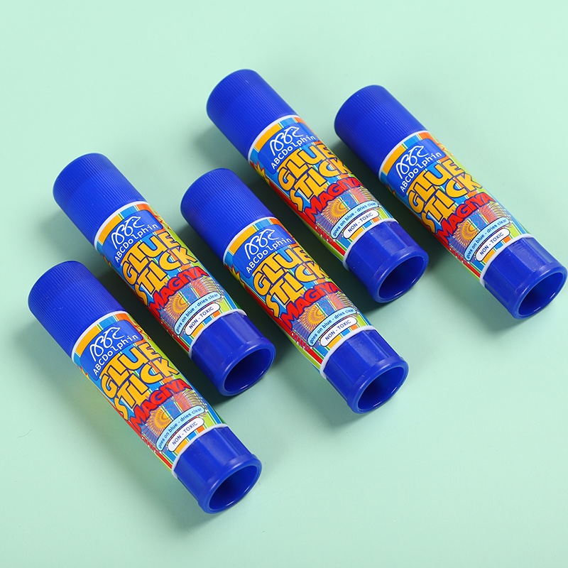 Baihang Stationery's purple solid glue is environmentally friendly, non-toxic, has strong adhesion and is a classic green color detail image 4