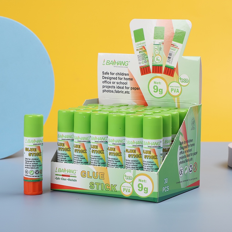Baihang Stationery solid glue is environmentally friendly, non-toxic, highly adhesive, green and classic detail image 16