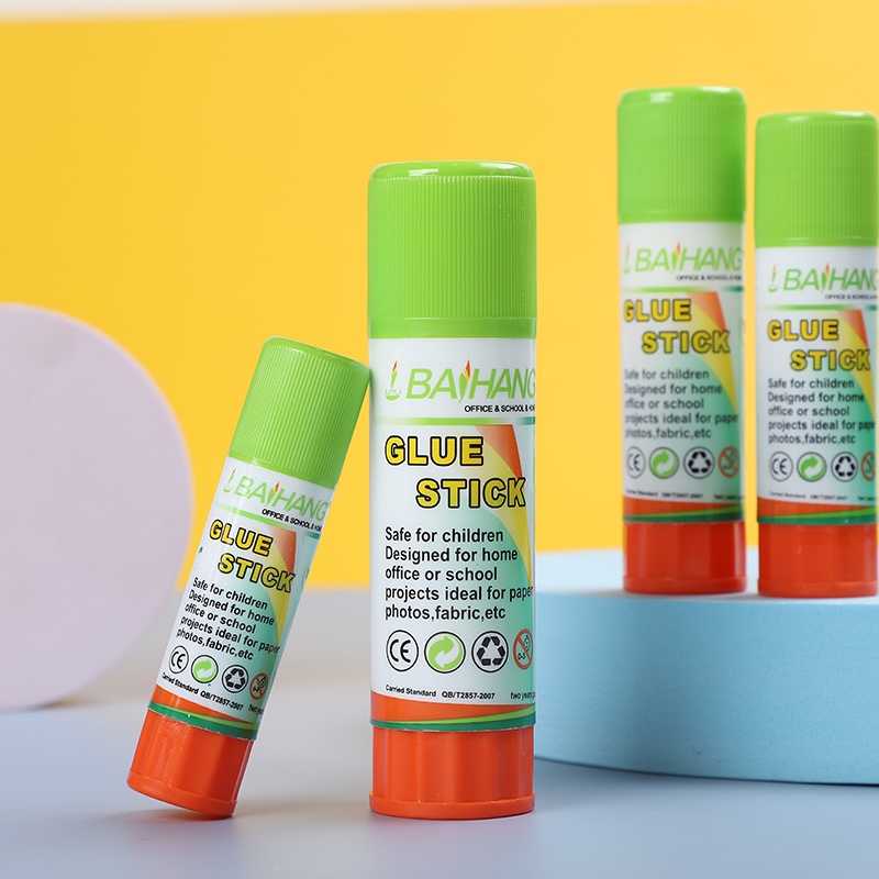 Baihang Stationery solid glue is environmentally friendly, non-toxic, highly adhesive, green and classic detail image 11