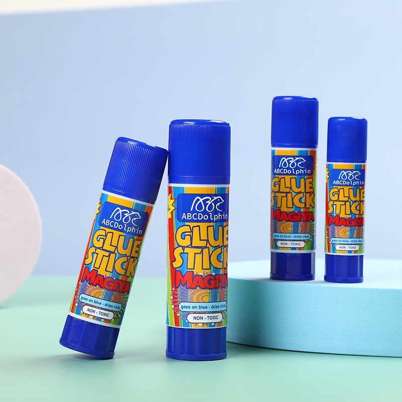 Baihang Stationery's purple solid glue is environmentally friendly, non-toxic, has strong adhesion and is a classic green color detail image 5