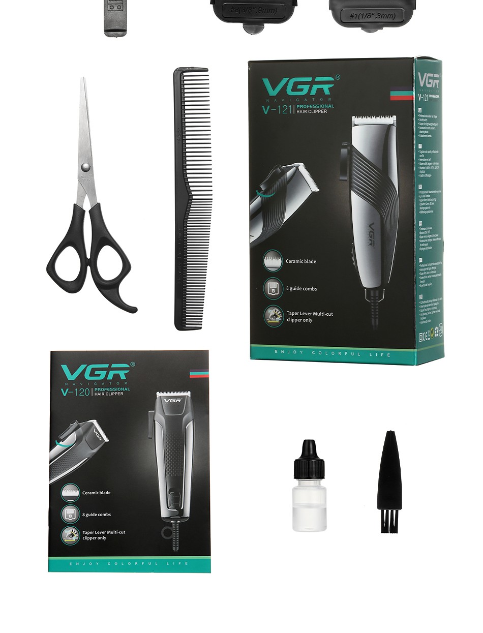 V-121大功率带线电动推子家庭发廊插电理发剪套装详情13