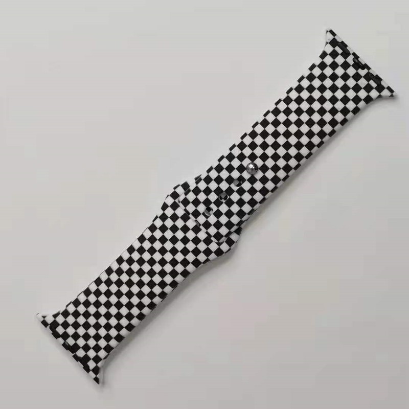 硅胶印花苹果表带彩印Iwatch1234代个性运动硅胶腕带智能手表详情图5