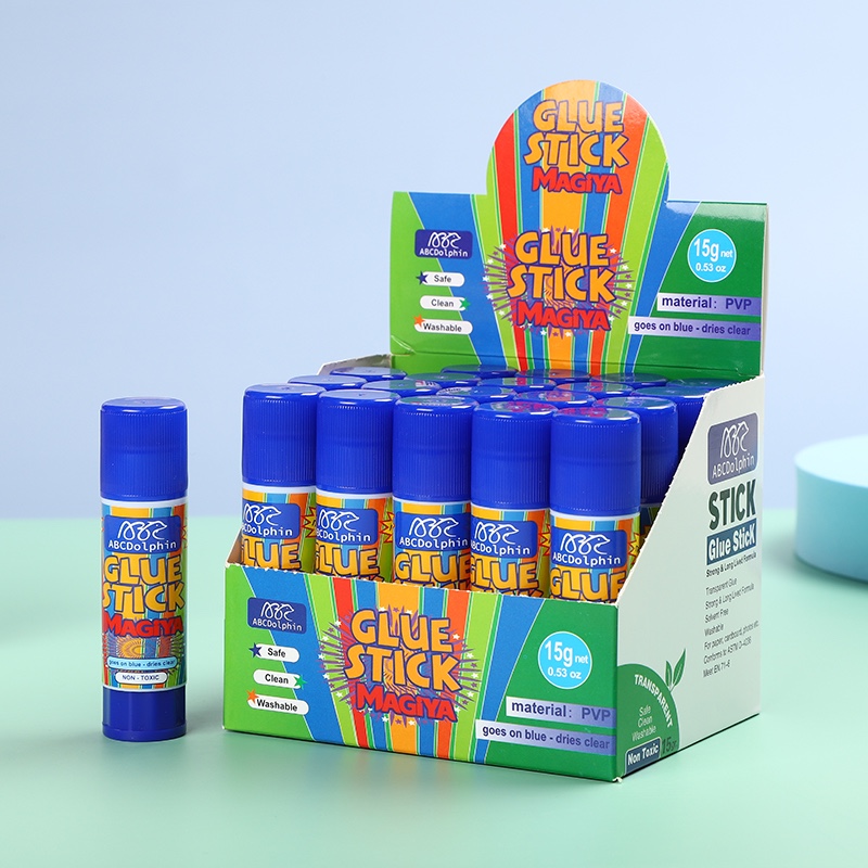 Baihang Stationery's purple solid glue is environmentally friendly, non-toxic, has strong adhesion and is a classic green color detail image 2