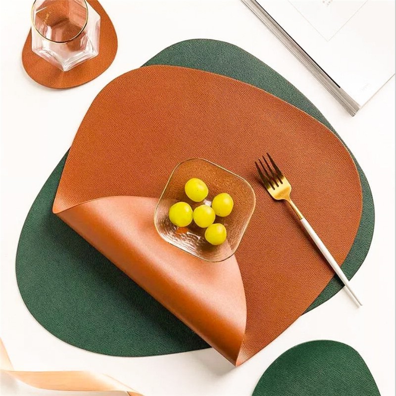 New PU leather placemats and coasters detail image 6