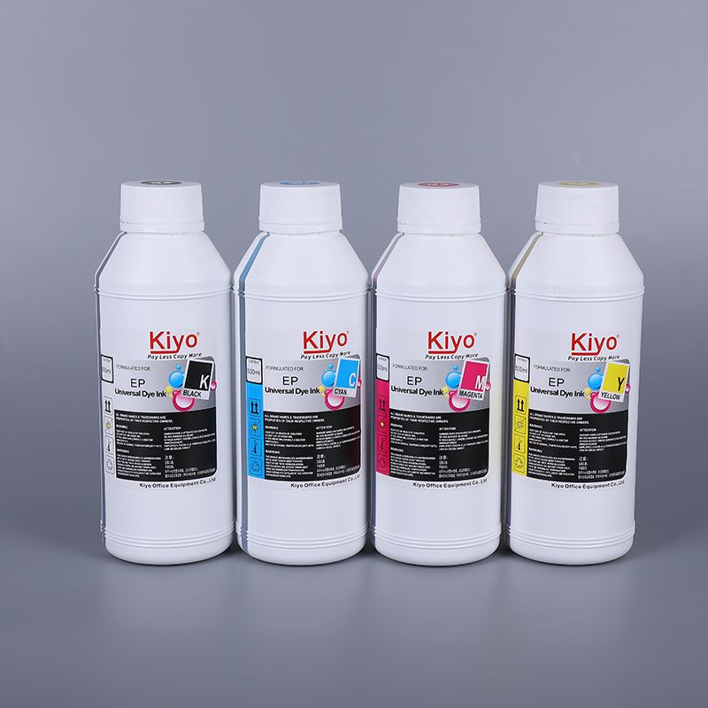 KIYO 500ML 打印机墨水（白瓶）-KIYO 500ML Refill Ink-BK/C/M/Y