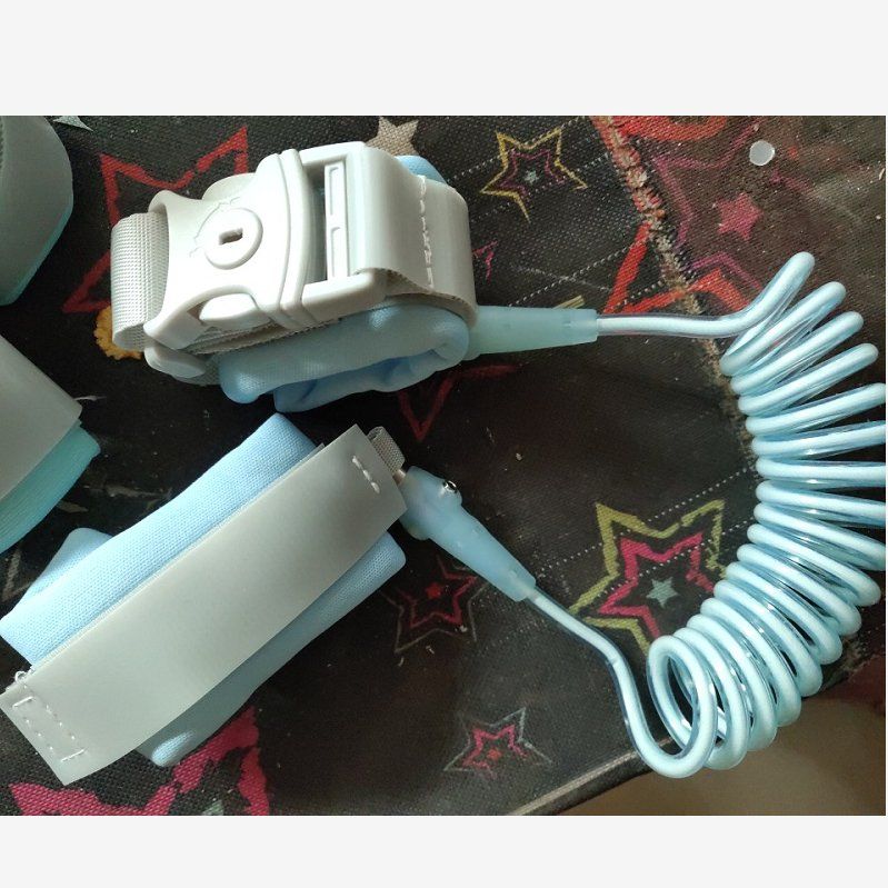 儿童防丢绳婴幼儿用品幼儿防走丢失牵引绳手环  （旋转带锁头）  