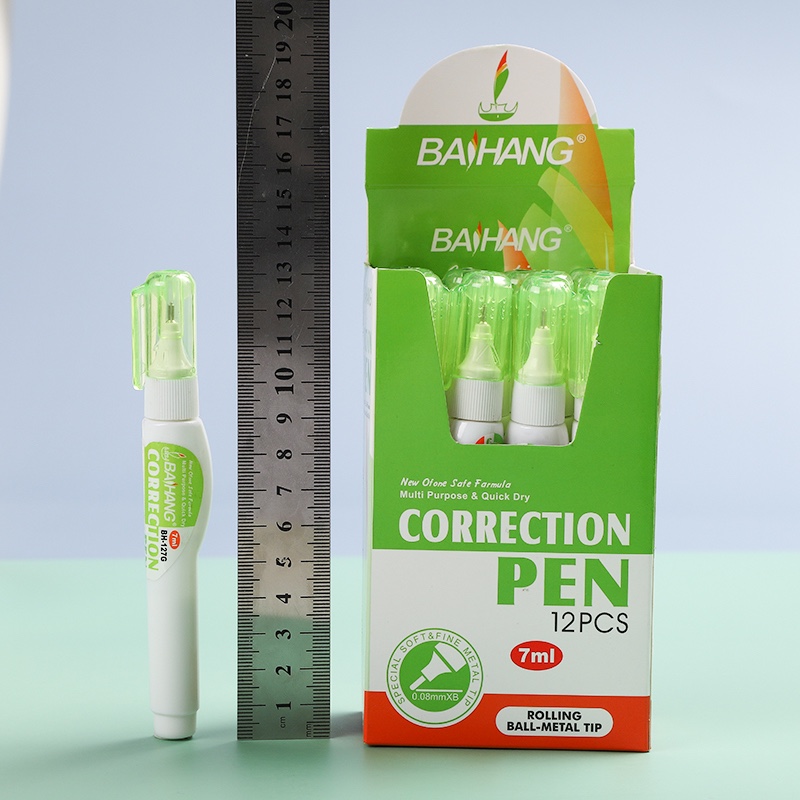 百航文具修正液改正液修正笔环保无毒盒装装优惠装详情图8