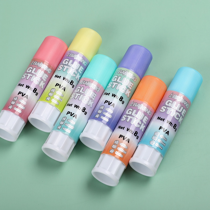 Baihang Stationery Macaron Solid Glue is environmentally friendly, non-toxic, has strong adhesion, and is a green classic pic 6