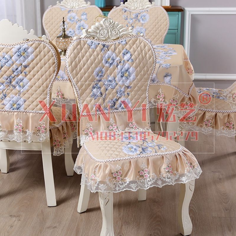 椅套椅垫餐椅垫餐桌椅子套罩通用一体靠背连体凳子套桌布布艺坐垫详情图4