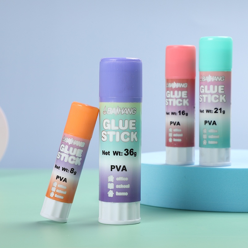 Baihang Stationery Macaron Solid Glue is environmentally friendly, non-toxic, has strong adhesion, and is a green classic pic 2