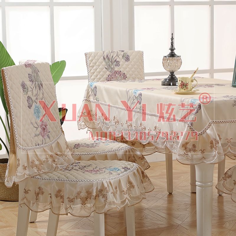 餐桌布艺/台布/桌布实物图