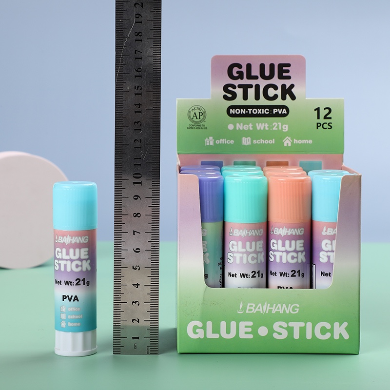 Baihang Stationery Macaron Solid Glue is environmentally friendly, non-toxic, has strong adhesion, and is a green classic pic 12