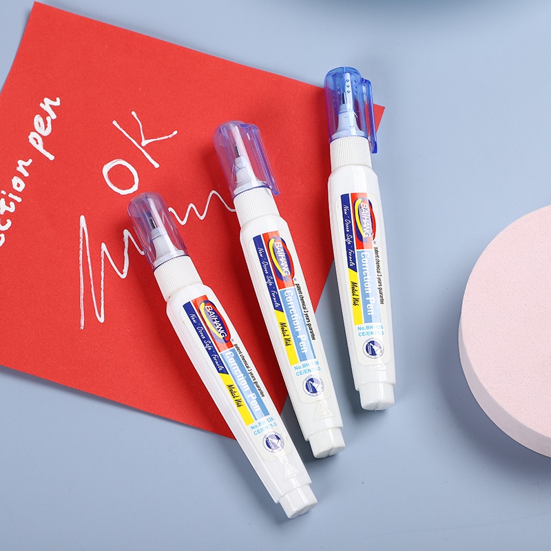 百航文具修正液改正液修正笔环保无毒盒装装优惠装红色详情图8