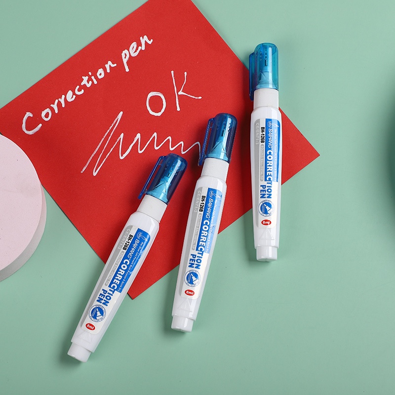 Baihang Stationery Correction Fluid, correction pen, environmentally friendly and non-toxic, box set, discounted set, classic pic 7