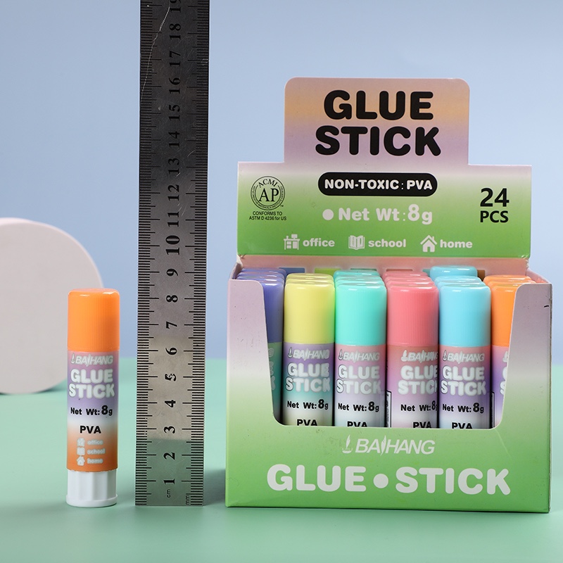 Baihang Stationery Macaron Solid Glue is environmentally friendly, non-toxic, has strong adhesion, and is a green classic pic 10