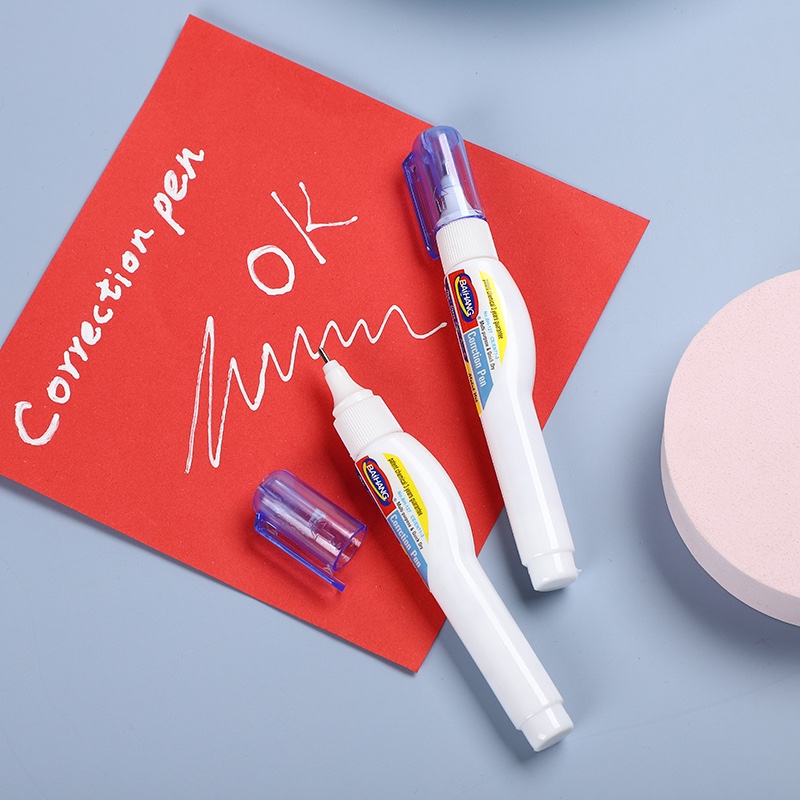百航文具修正液改正液修正笔环保无毒盒装装优惠装红色详情图6