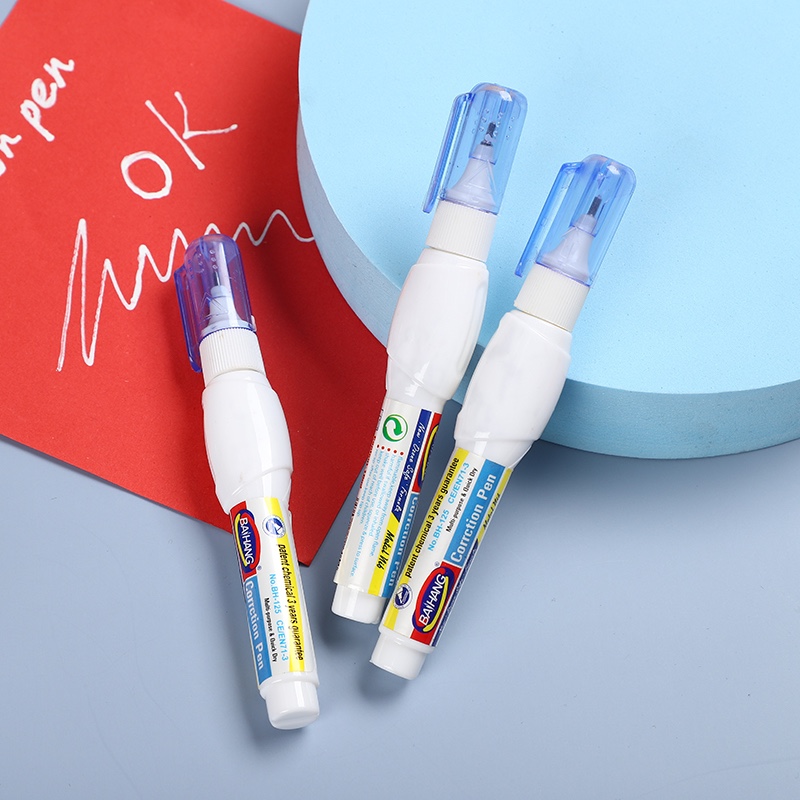 百航文具修正液改正液修正笔环保无毒盒装装优惠装红色详情图5
