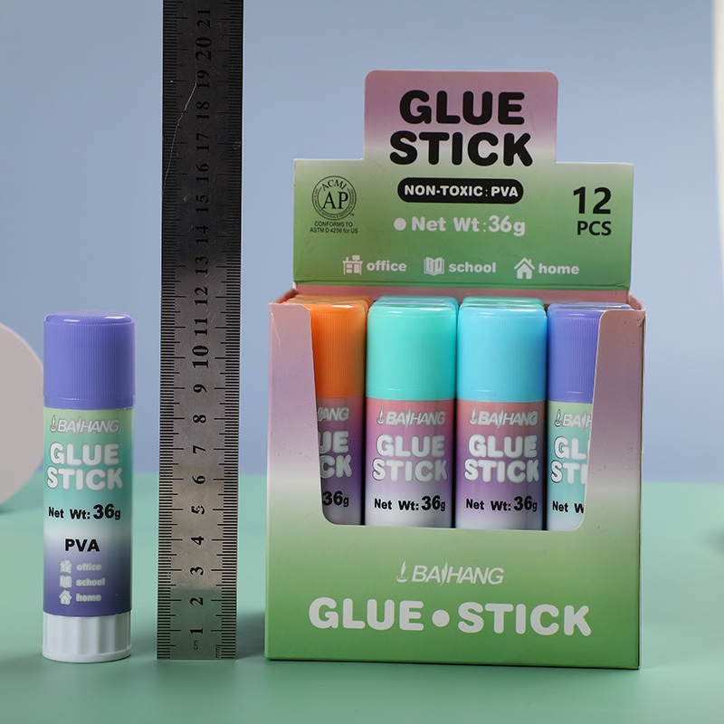 Baihang Stationery Macaron Solid Glue is environmentally friendly, non-toxic, has strong adhesion, and is a green classic pic 14